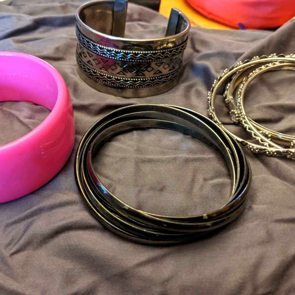 Lot of Lane Bryant bracelets- bangle and cuff